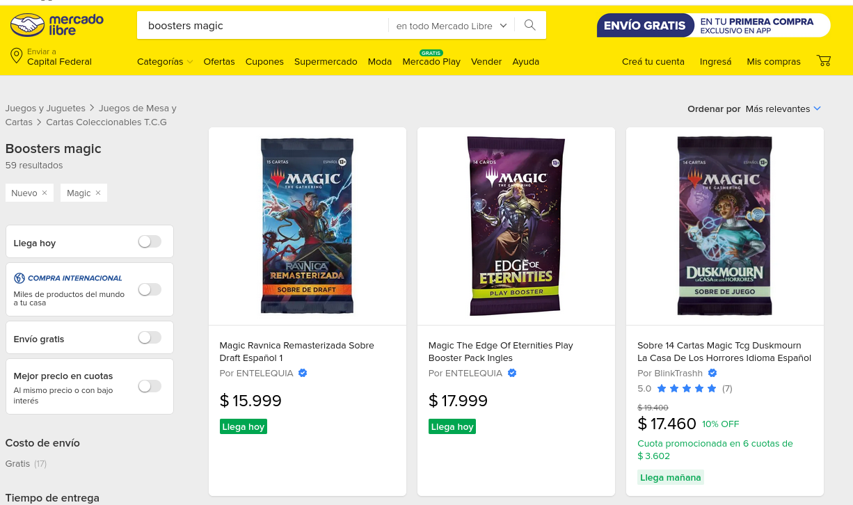 Cómo comprar Magic: The Gathering en Amazon