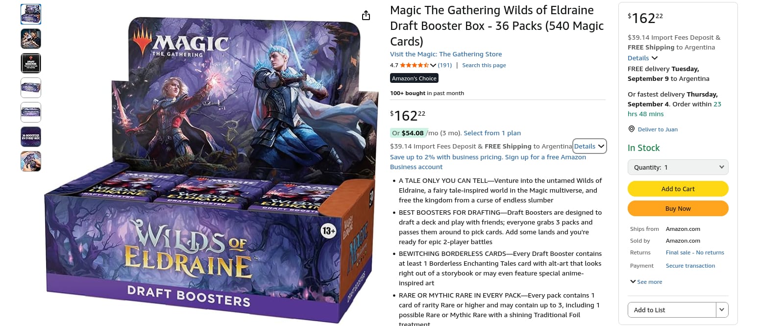 Cómo comprar Magic: The Gathering en Amazon