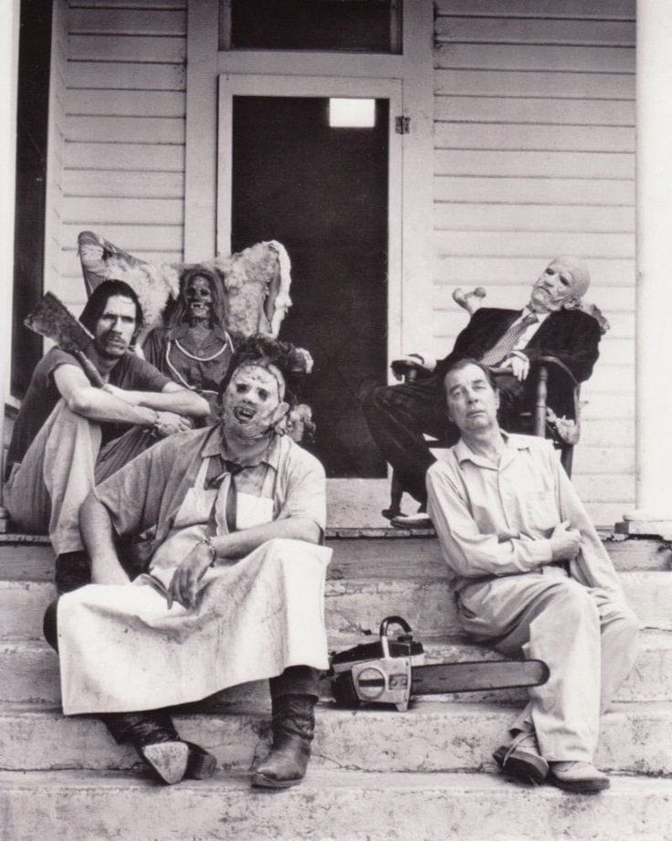 Nubbins, la abuela, Leatherface, el abuelo y Drayton | Foto de archivo