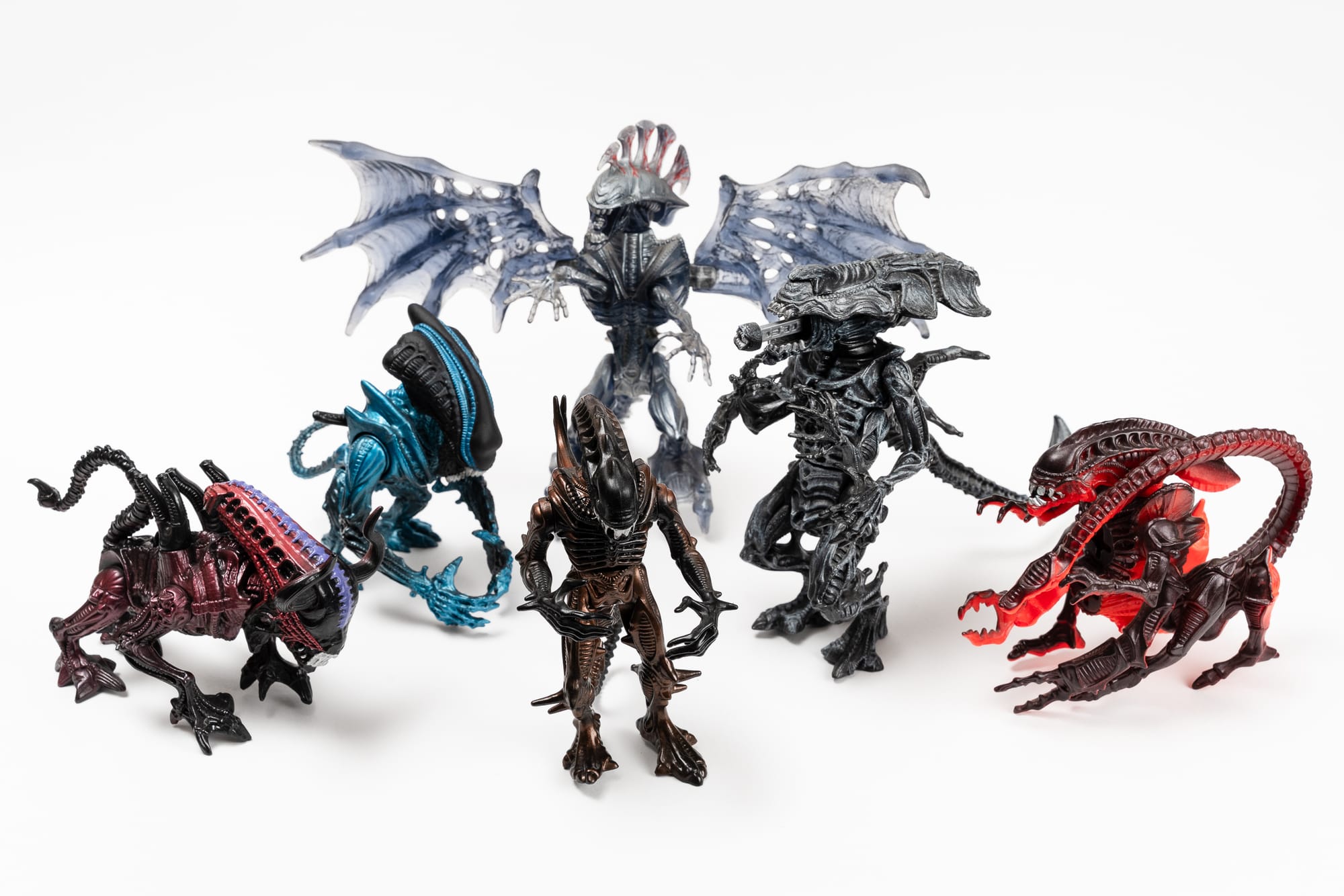 Los Xenomorfos de la colección Aliens (1992) | Foto: Alejandra Morasano