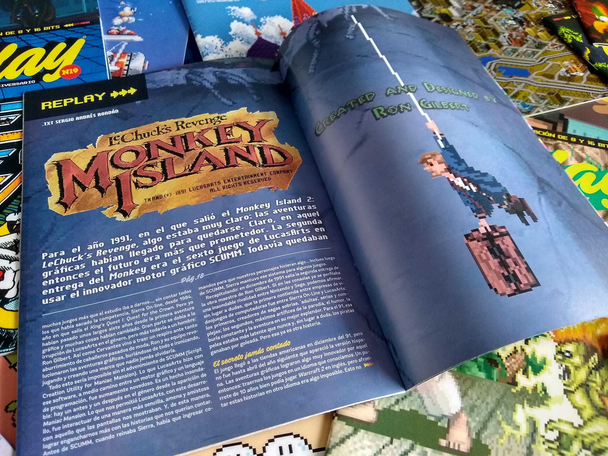 Replay took the style of the British magazine Retro Gamer as its starting point