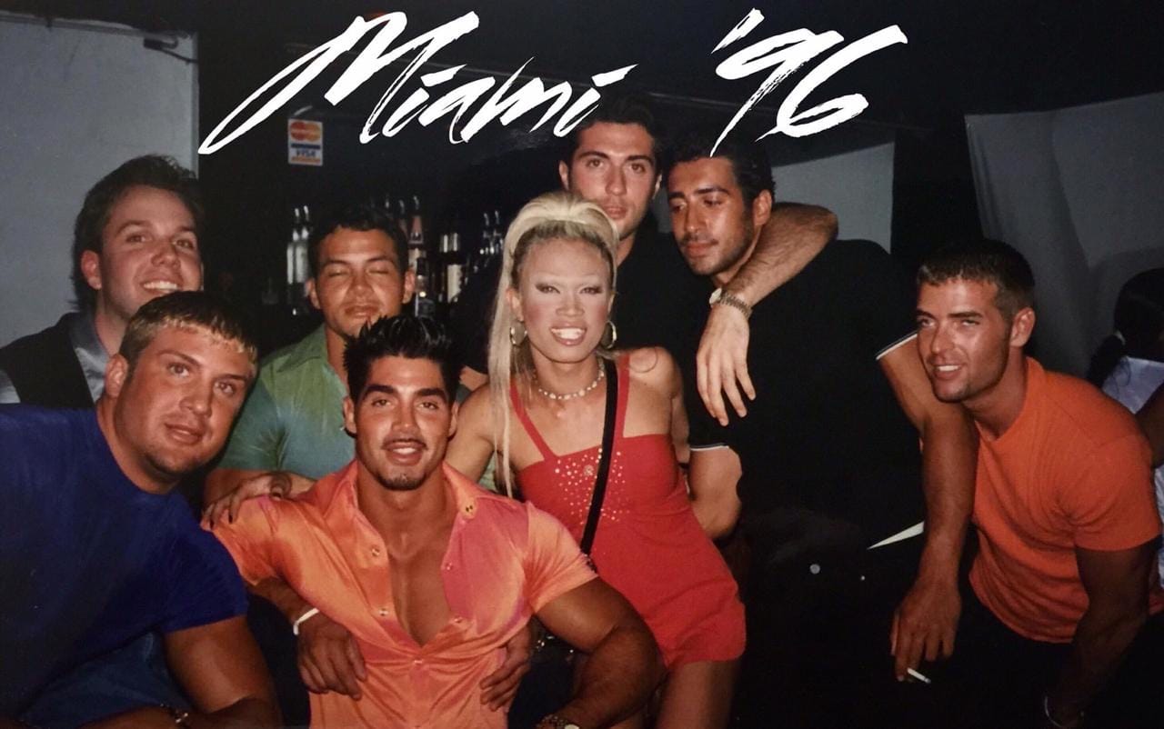 A snapshot of Ricardo with friends in Miami, circa 1996