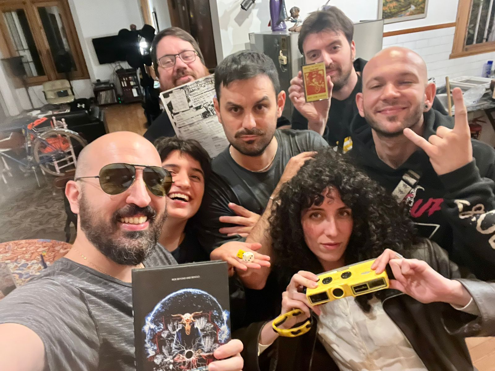 “Los Caóticos de Quiroga” meet on Fridays to test games and drink Fernet